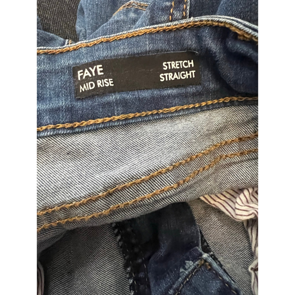 BUFFALO Faye Mid Rise Stretch Denim Jean 24 Dark Wash Straight Leg - Picture 9 of 9